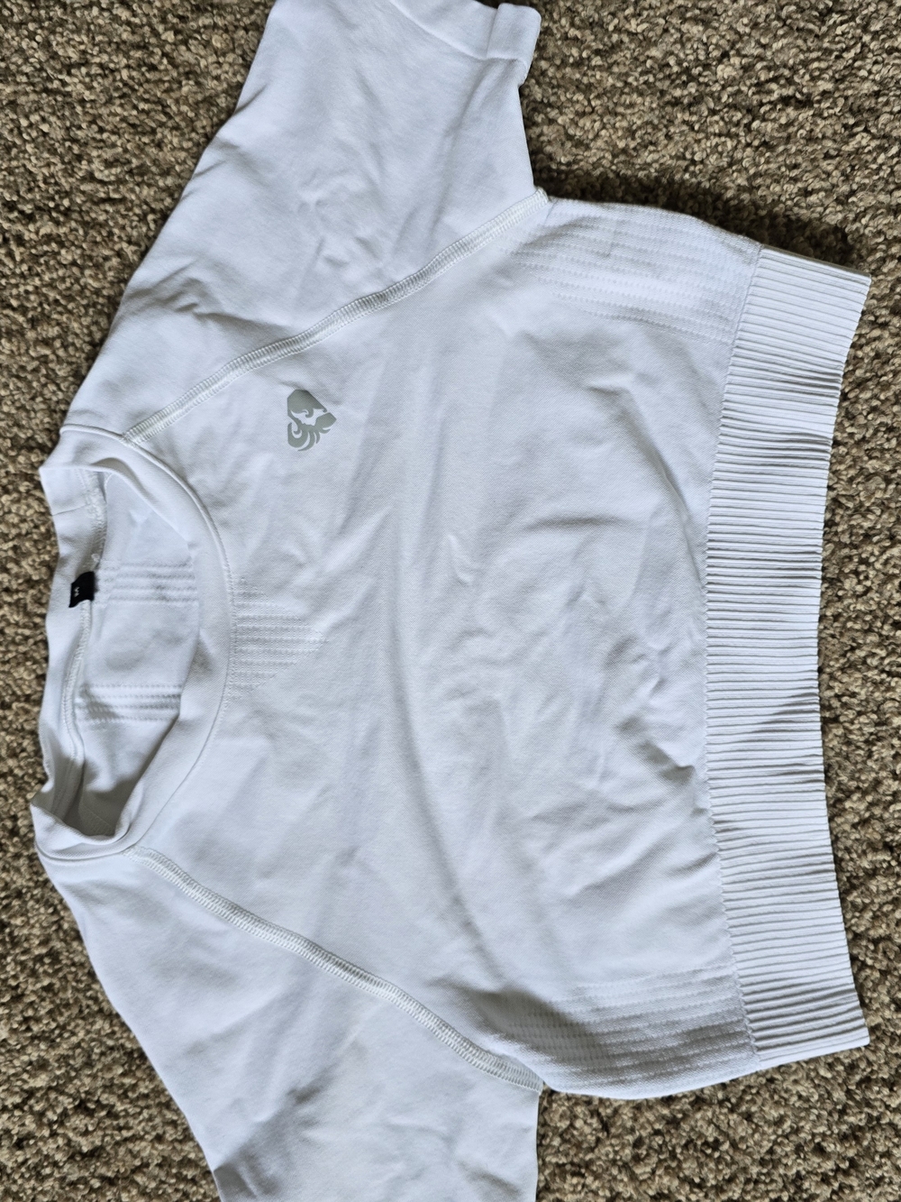 Womens Best Power Seamless Crop White